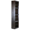 Eloa Dark Brown and Ebony Finished Wood Bookcase Model DOV5443