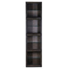 Eloa Dark Brown and Ebony Finished Wood Bookcase Model DOV5443