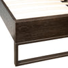 Nellie Sealed Natural Wood with Ebony Base and Black Metal Bed Model DOV5453Q