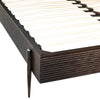 Adamson Ebony Wood Finish and Black Powder Coated Metal Bed Model DOV5461EK