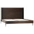 Adamson Ebony Wood Finish and Black Powder Coated Metal Bed Model DOV5461EK