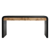 Brennan Black and Natural Burl Desk Model DOV5489-BURL