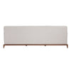 Birdie Sonoma Cream and Pecan Wood Sofa Model DOV60031-CREM