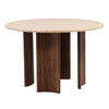 Yvette Natural and Brown Dining TableModel DOV61036-BRWN