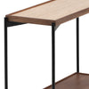 Debra Medium Brown, Natural and Black Console TableModel DOV61037-NATL