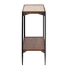 Debra Medium Brown, Natural and Black Console TableModel DOV61037-NATL