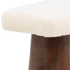 Lowe White and Medium Brown Stool Model DOV61039-WHBR