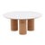 Sonja White and Natural Coffee TableModel DOV61043-WHIT