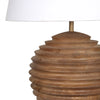 Taos Medium Brown Finish with White Lamp Shade Table LampModel DOV63008