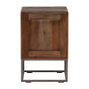 Garrison Antique Grey with Natural Wood and Gunmetal Finish Nightstand Model DOV6323