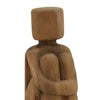 Wood Natural Finish Sculpture Model DOV6389