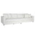 Maxine Ivory Chaise SectionalModel DOV64005L-IVOR