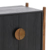 Emberly Black and Natural Nighstand Model DOV6497-BLCK