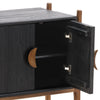 Emberly Black and Natural Nighstand Model DOV6497-BLCK