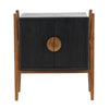 Emberly Black and Natural Nighstand Model DOV6497-BLCK