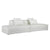 Hart White Bumper SectionalModel DOV65019-WHIT