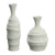 Ludovic White Finish Vase Set Of 2Model DOV66000-WHIT