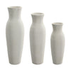 Oswald Sandy White Finish Vase Set Of 3Model DOV66006-WHIT