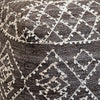 Trofa Grey and Ivory Pouf Model DOV6613