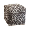 Trofa Grey and Ivory Pouf Model DOV6613