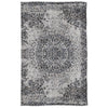 Kalmia Ivory and Charcoal Outdoor RugModel DOV6720