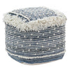 Felberta Blue and White Pouf Model DOV6730