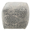 Maison Ivory and Charcoal Pouf Model DOV6781