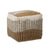 Eugene Dark Mustard and Beige Pouf Model DOV6800