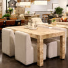 Burrows Natural Burl Dining TableModel DOV68005-BURL