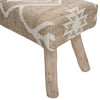 Marjorie Natural and Ivory Bench Model DOV6815