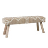 Marjorie Natural and Ivory Bench Model DOV6815