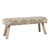 Marjorie Natural and Ivory Bench Model DOV6815