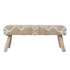 Marjorie Natural and Ivory Bench Model DOV6815