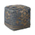 Frank Denim Blue and Tan Pouf Model DOV6816