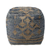 Frank Denim Blue and Tan Pouf Model DOV6816