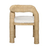 Ernestine Natural and Off White Occasional ChairModel DOV72000-WHNA