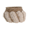 Marguerite Natural and Off White Cotton Basket Model DOV72001-WHNA