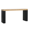 Price Black and Natural Console TableModel DOV73006-NABK