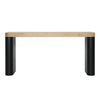 Price Black and Natural Console TableModel DOV73006-NABK