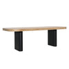 Price Black and Natural Dining TableModel DOV73007-NABK