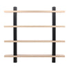 Price Black and Natural Bookcase Model DOV73008-NABK