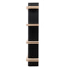 Price Black and Natural Bookcase Model DOV73008-NABK