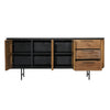 Leigh Natural and Black Handles Sideboard Model DOV74000-NABL