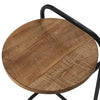 Leigh Natural and Black Laptop Side Table Model DOV74001-TEAK