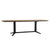 Leigh Natural and Black Base Dining TableModel DOV74003-TEAK