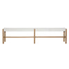 Povel Natural and White Outdoor BenchModel DOV7784-WHNA