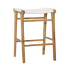 Reimond Natural and White Outdoor Counter Stool Model DOV7785-WHNA