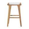 Reimond Natural and White Outdoor Counter Stool Model DOV7785-WHNA