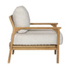 Lexy Fairfax Taupe and Natural Teak Outdoor Sofa Chair Model DOV7787-TAUP