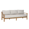 Lexy Fairfax Taupe and Natural Teak Outdoor SofaModel DOV7788-TAUP